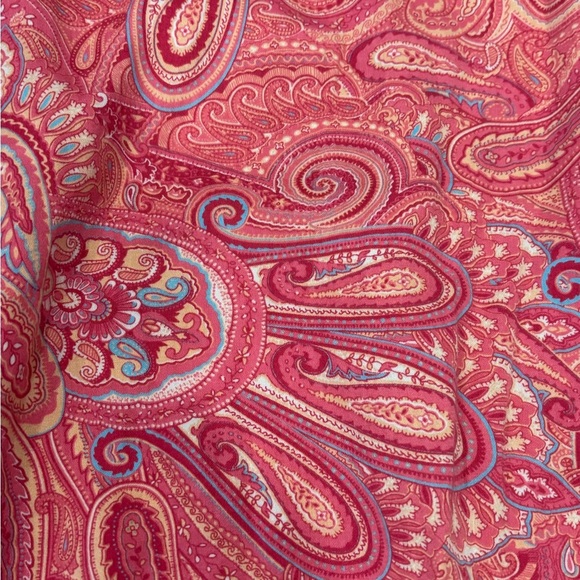 Ralph Lauren Pink Drawstring Cropped Wide Leg Capri Pajama Lounge Pant Sz S - Picture 3 of 5